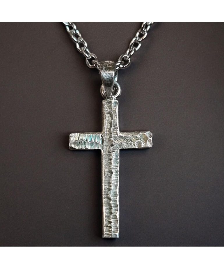 Pendentif Croix Argent 925 avec chaîne