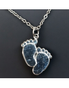 Pendentif Pieds nus Argent 925 avec chaîne