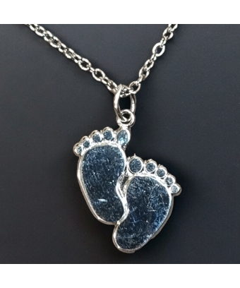 Pendentif Pieds nus Argent...