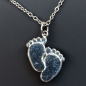 Pendentif Pieds nus Argent 925 avec chaîne