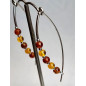 Boucles baltique Argent 925 pierres rondes 5mm