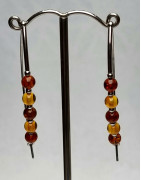 Boucles baltique Argent 925 pierres rondes 5mm