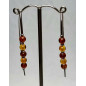 Boucles baltique Argent 925 pierres rondes 5mm