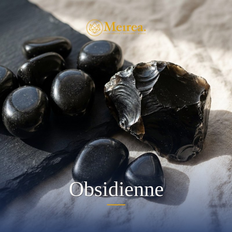 Obsidienne | Pierres de L à O | Meirea