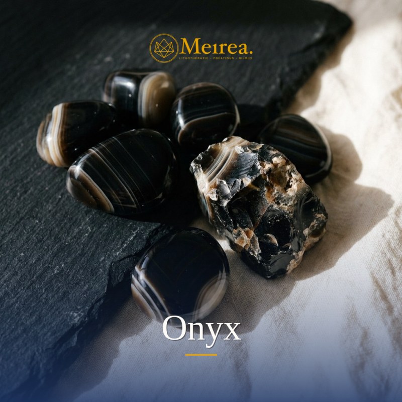 Onyx : vertus, propriétés et bijoux