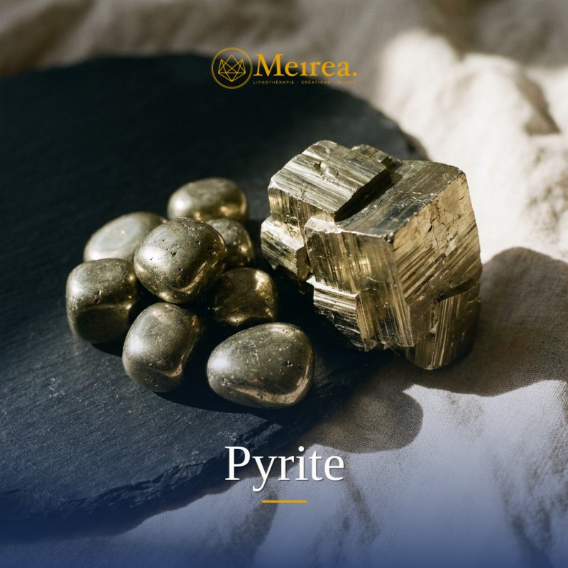 Pyrite : vertus, propriétés et bijoux