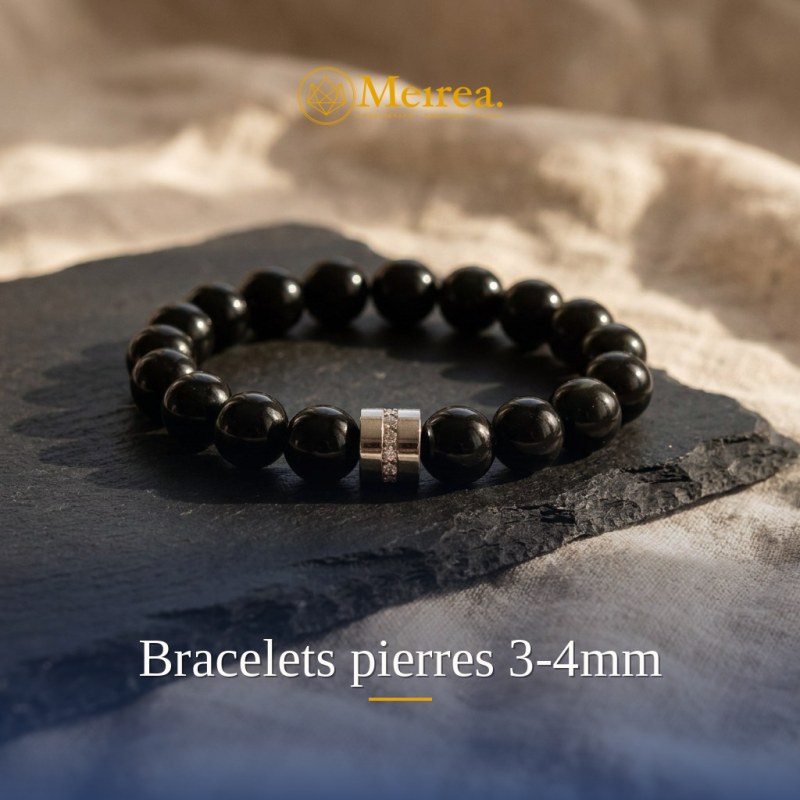 Bracelets pierres 3-4mm
