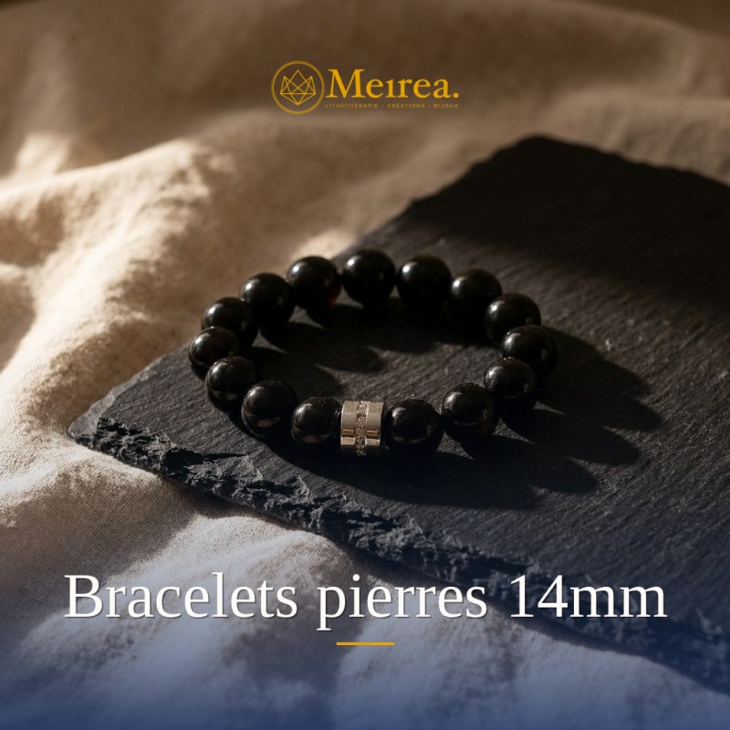 Bracelets pierres 14mm | Meirea