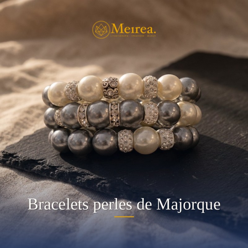 Bracelets perles de Majorque | Meirea