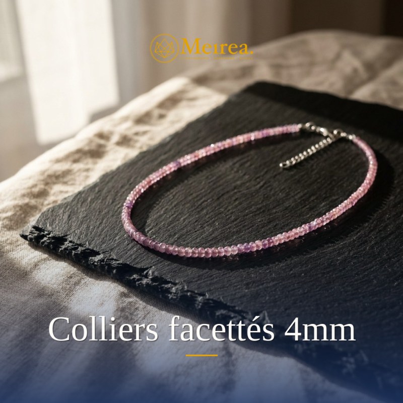 Colliers facettés 4mm | Meirea