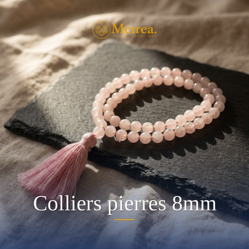 Colliers pierres 8mm