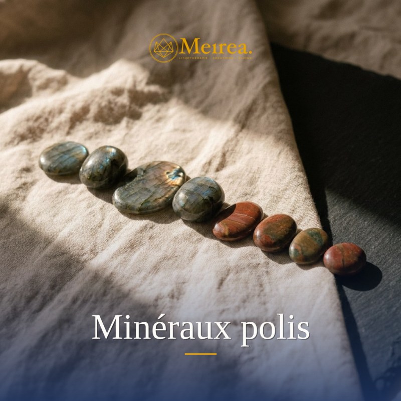 Minéraux polis