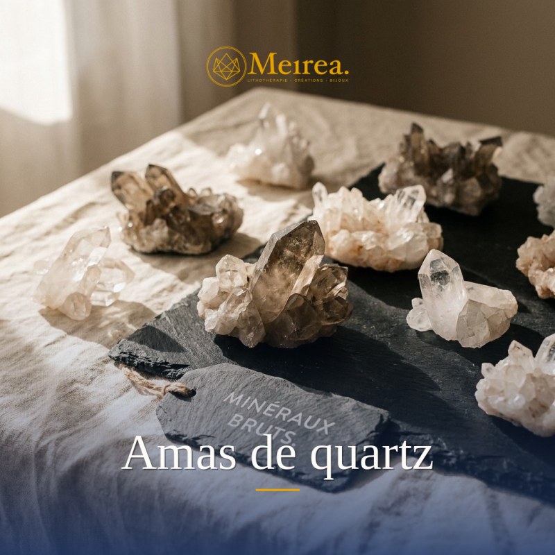 Amas de quartz | Minéraux bruts | Meirea