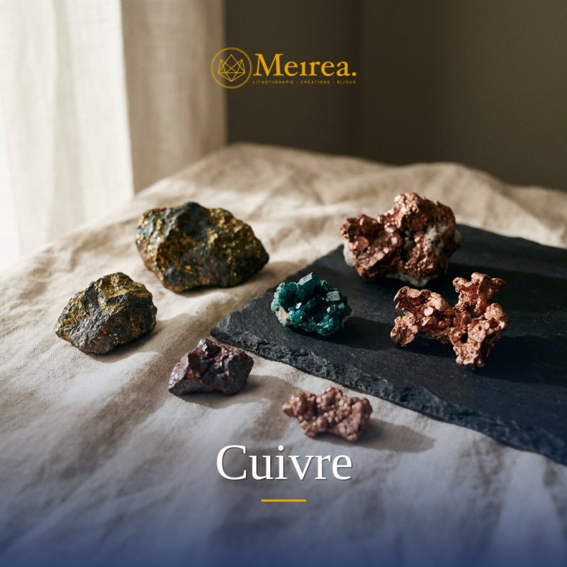 Cuivre natif : vertus, propriétés et bijoux