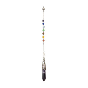 Pendule Améthyste 7 Chakras