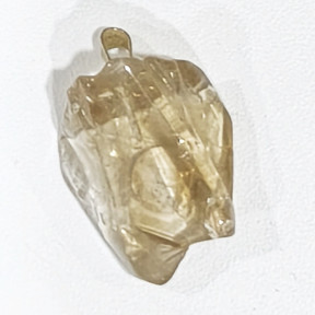 Pendentif Citrine Pierre Brute Polie