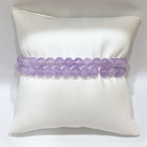 Bracelet Jade Lila Pierres Rondes 6mm