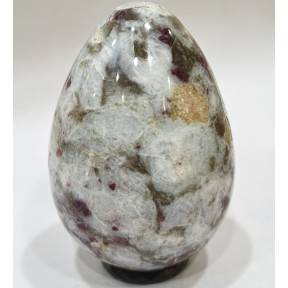 Œuf de Yoni Tourmaline Rose Percé 5 cm