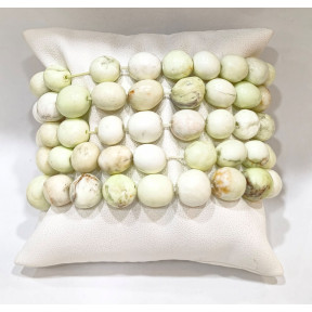 Bracelet Magnésite Citron Forme Olive