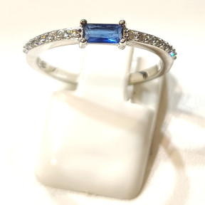 Bague Saphir Zirconium Argent 925