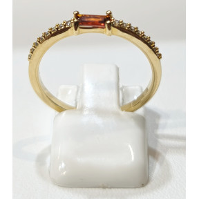 Bague Zirconium Plaquée Or