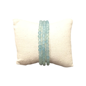 Bracelet Calcite Bleue Pierres Rondes 4mm