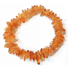 Bracelet Ambre Baltique Light Cognac Baroque