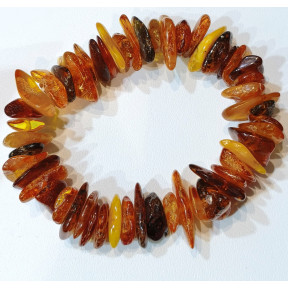 Bracelet Ambre Baltique Multicolore Gros Morceaux Baroque