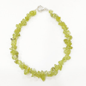 Bracelet Péridot Baroque avec Fermoir