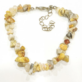 Bracelet Agate Crazy Lace avec Fermoir 17 + 6 cm