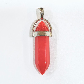 Pendentif Verre de Murano Pointe Rouge