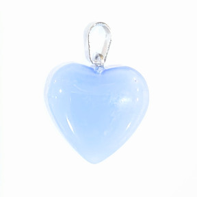 Pendentif Verre de Murano Cœur Lavande