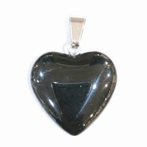 Pendentif Verre de Murano Cœur Noir