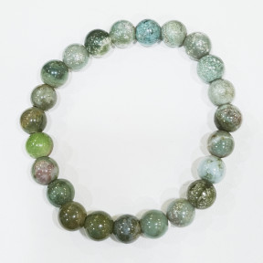 Bracelet Jaspe Océan Vert Pierre Rondes 8mm