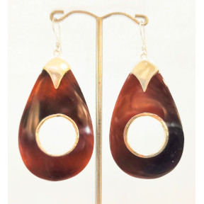 Boucles Corne Argent 925 1