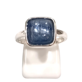 Bague Cyanite Carré Argent 925 Taille Réglable
