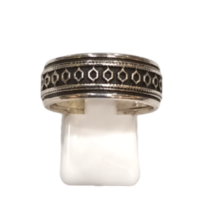 Anneau Celtique Argent 925 Ciselé Taille 64