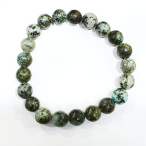 Bracelet Turquoise d'Afrique Pierres Rondes 8mm Enfant