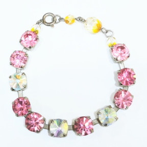 Bracelet Perles de Verre Facettées Enfant
