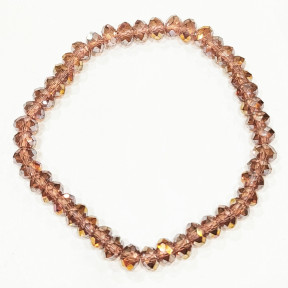 Bracelet Swarovski Fumé Facetté 6mm