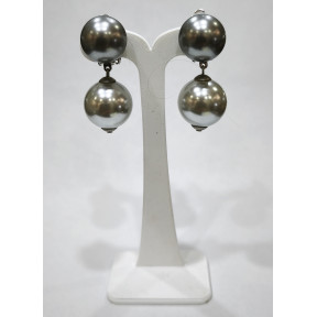Boucles Perles de Majorque Doubles à Clips