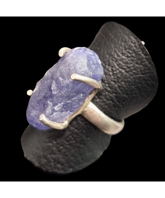 Bague Tanzanite brute Argent 925 Taille 55