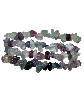 Bracelet Fluorite Rainbow baroque