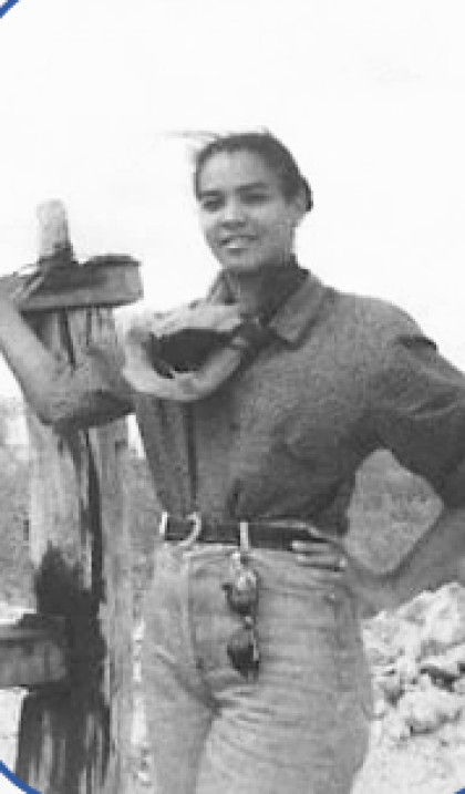 Meire Sousa de Brito sur un site minier des Minas Gerais